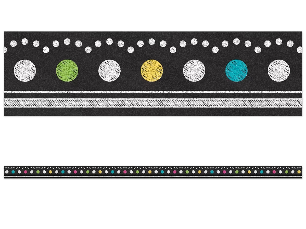 Chalkboard Brights Double-Sided Border - US 3779