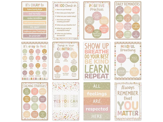 Terrazzo Tones Motivational Small Poster Pack - US 5201