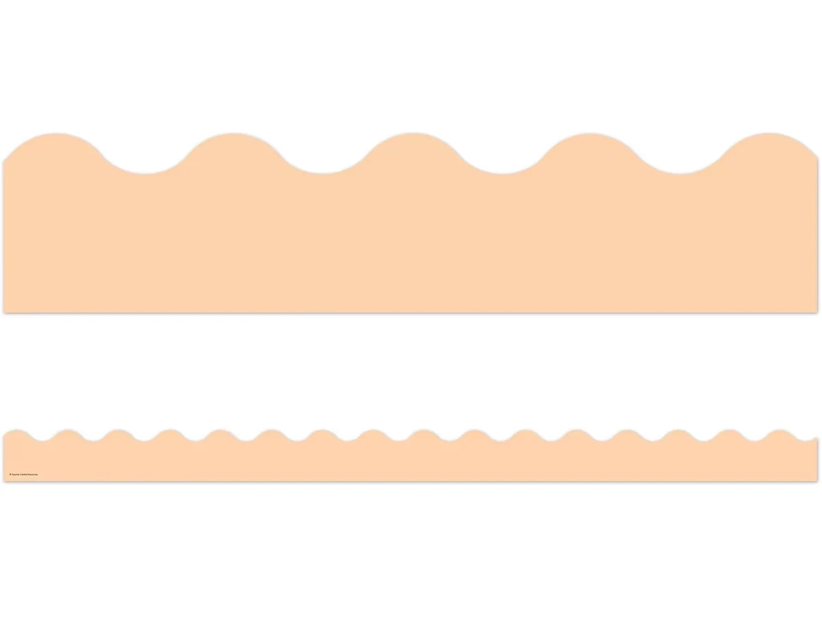 Pastel Pop Peach Scalloped Border - US 3512