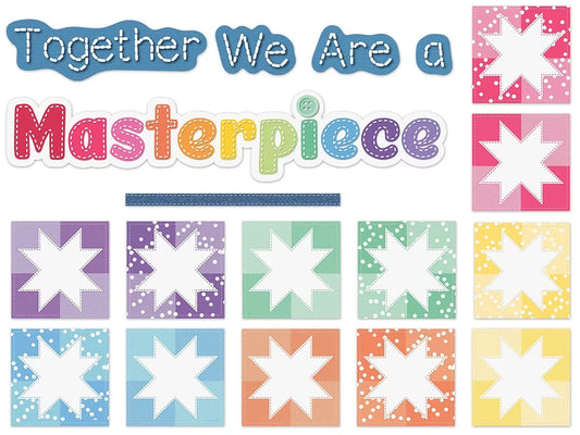 Crafty and Cool Together We Are a Masterpiece Bulletin Board Set - US 2990