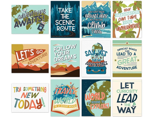 Let’s Explore Motivational Mini Poster Pack - US 7322