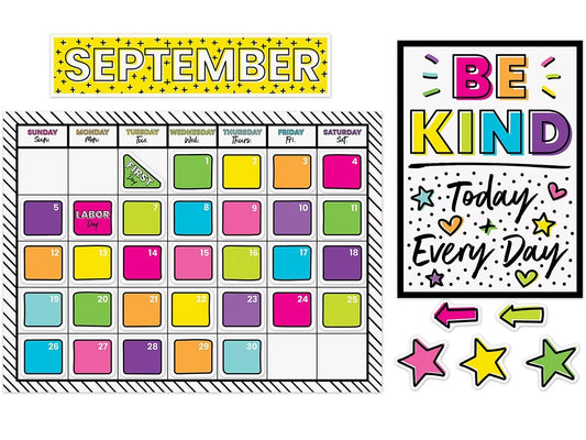 Kind Vibes Calendar Bulletin Board Set - US 9449