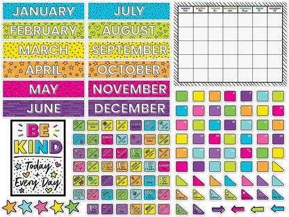 Kind Vibes Calendar Bulletin Board Set - US 9449