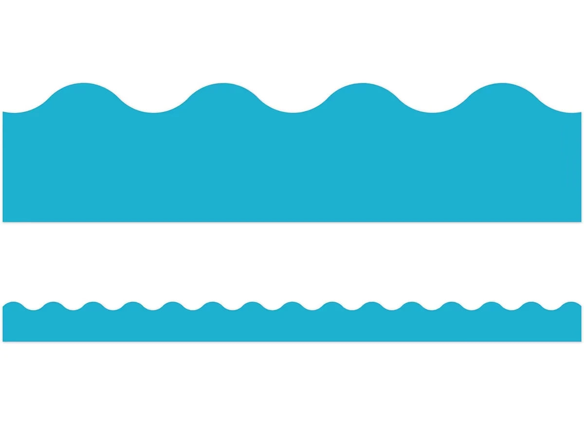 Sky Blue Scalloped Border - US 1109