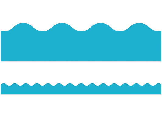 Sky Blue Scalloped Border - US 1109