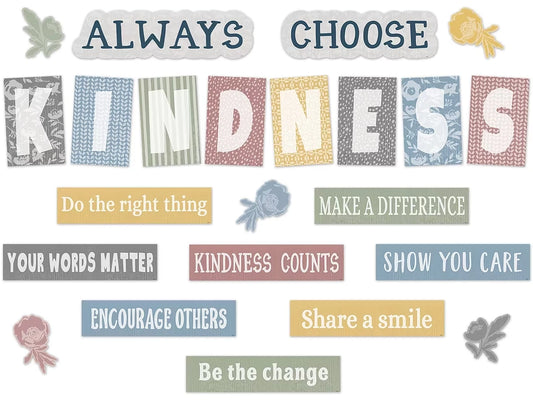 Classroom Cottage Choose Kindness Bulletin Board Set - US 6261