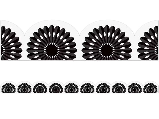 Black-And-White Fiesta Scalloped Border - US 9674