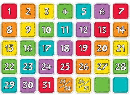 Colorful Calendar Mini Accents - US 3583