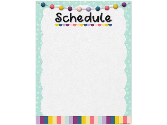 Oh Happy Day! Write & Wipe Schedule Poster - US 1514