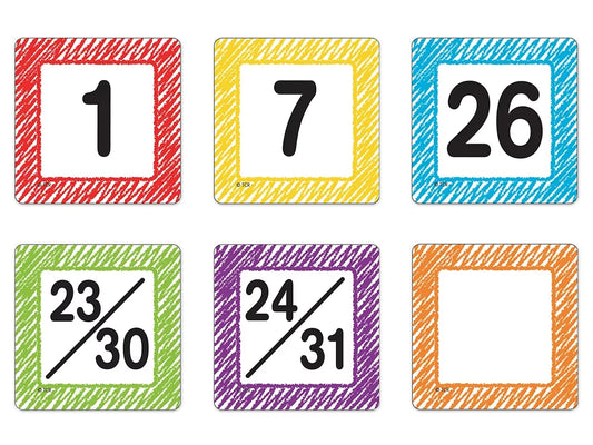 Scribble Calendar Mini Accents - US 8500