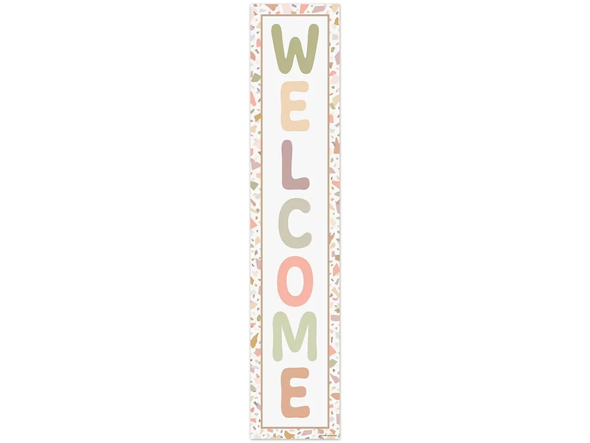 Terrazzo Tones Welcome Banner - US 7572