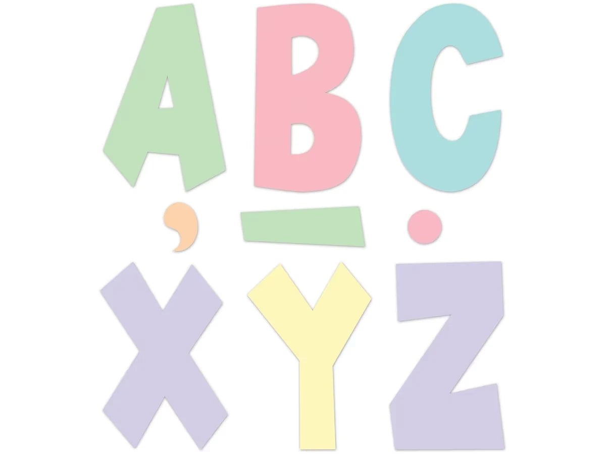 Pastel Pop 7" Punch-Out Letters - US 2282