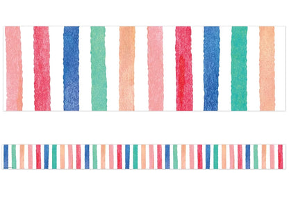 Watercolor Striped Border - US 6901