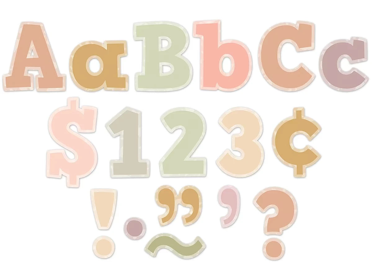 Terrazzo Tones 4" Punch-Out Letters - US 3935