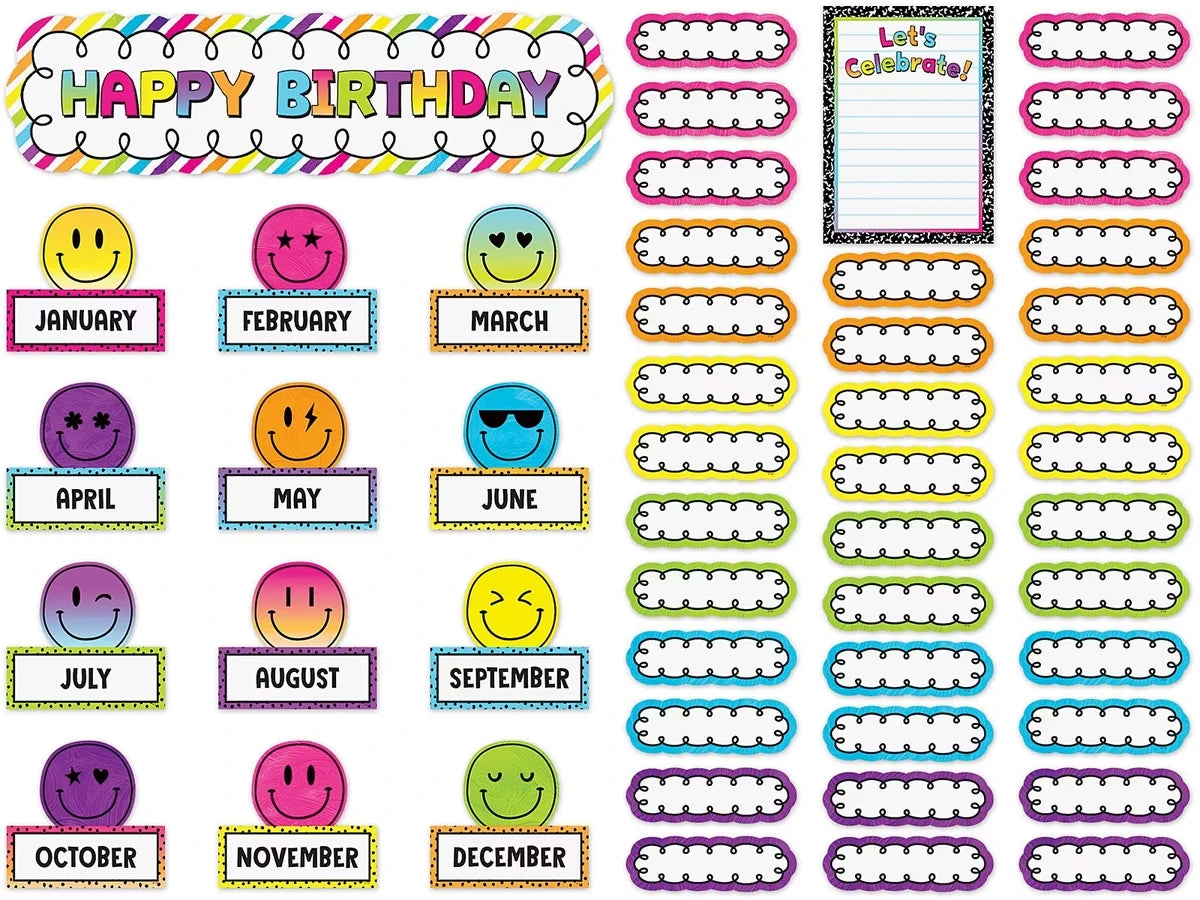 Brights 4Ever Birthday Bulletin Board Set - US 8335