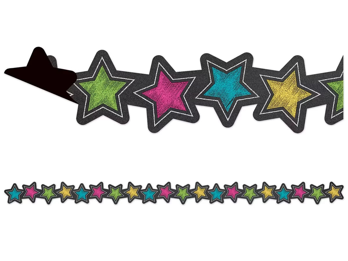 Chalkboard Brights Star Magnetic Border - US 4434