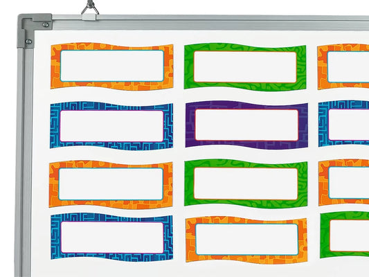 Wavy Magnetic Write & Wipe Accents - US 3490