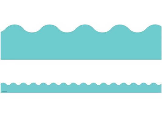 Light Turquoise Scalloped Border - US 4343