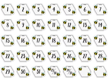 Busy Bees Calendar Mini Accents - US 4666