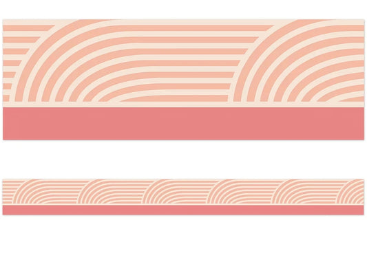 True to You Coral Wave Border - US 1455