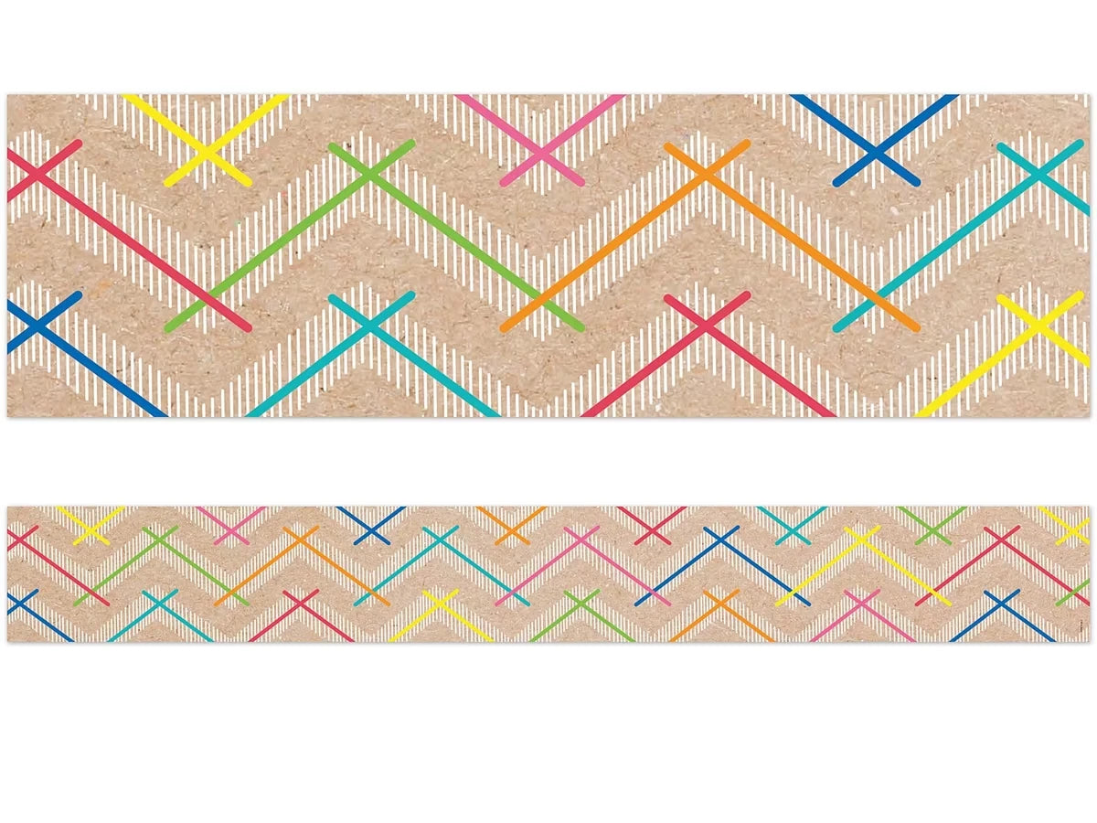 Krafty Pop! Colorful Chevron Border - US 4063