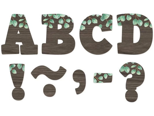 Eucalyptus 3" Magnetic Punch-Out Letters - US 8459