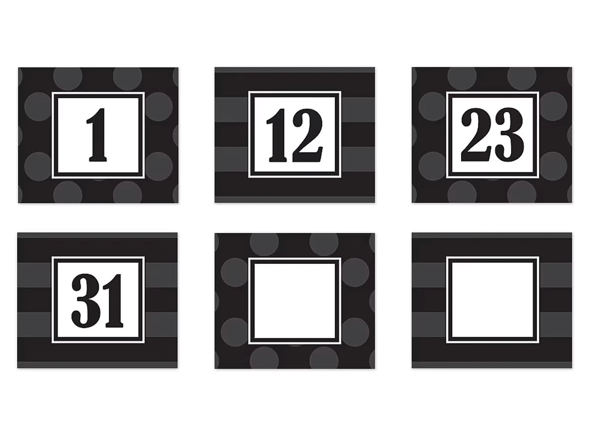 Sassy Double-Sided Calendar Mini Accents - US 6686