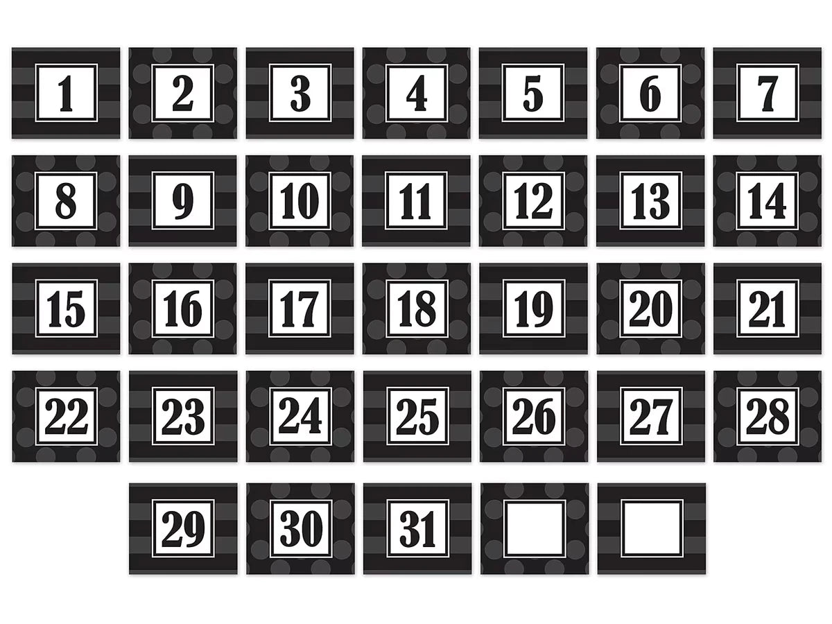 Sassy Double-Sided Calendar Mini Accents - US 6686