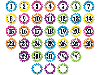 Polka Dot Calendar Mini Accents - US 1390