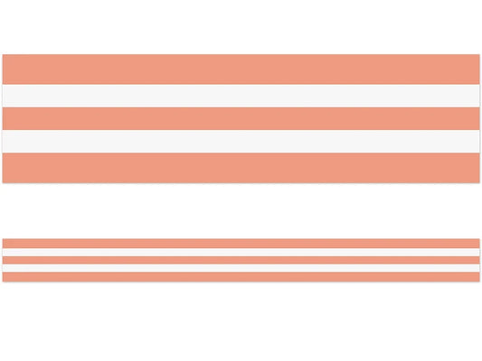 Coral Striped Border - US 5902
