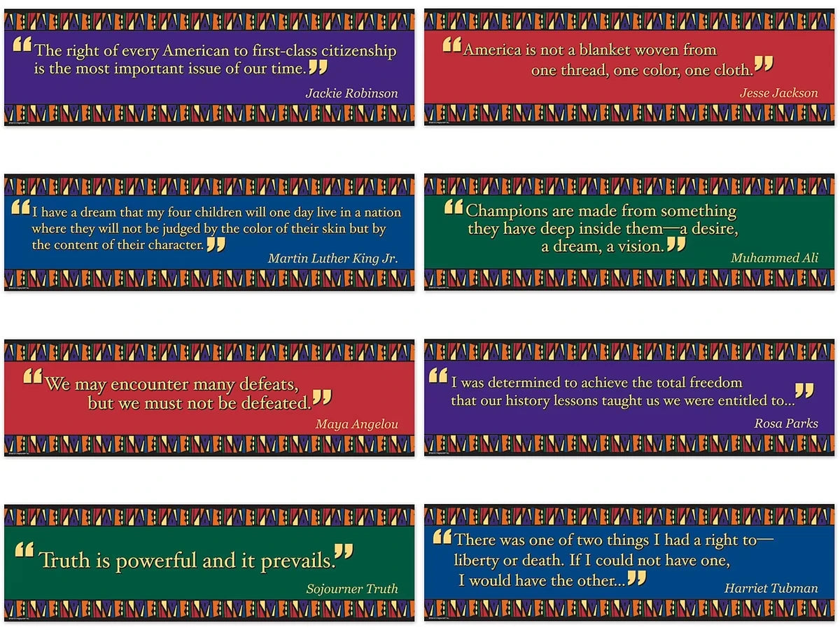 Famous African American Quotes Bulletin Board Set - US 3021