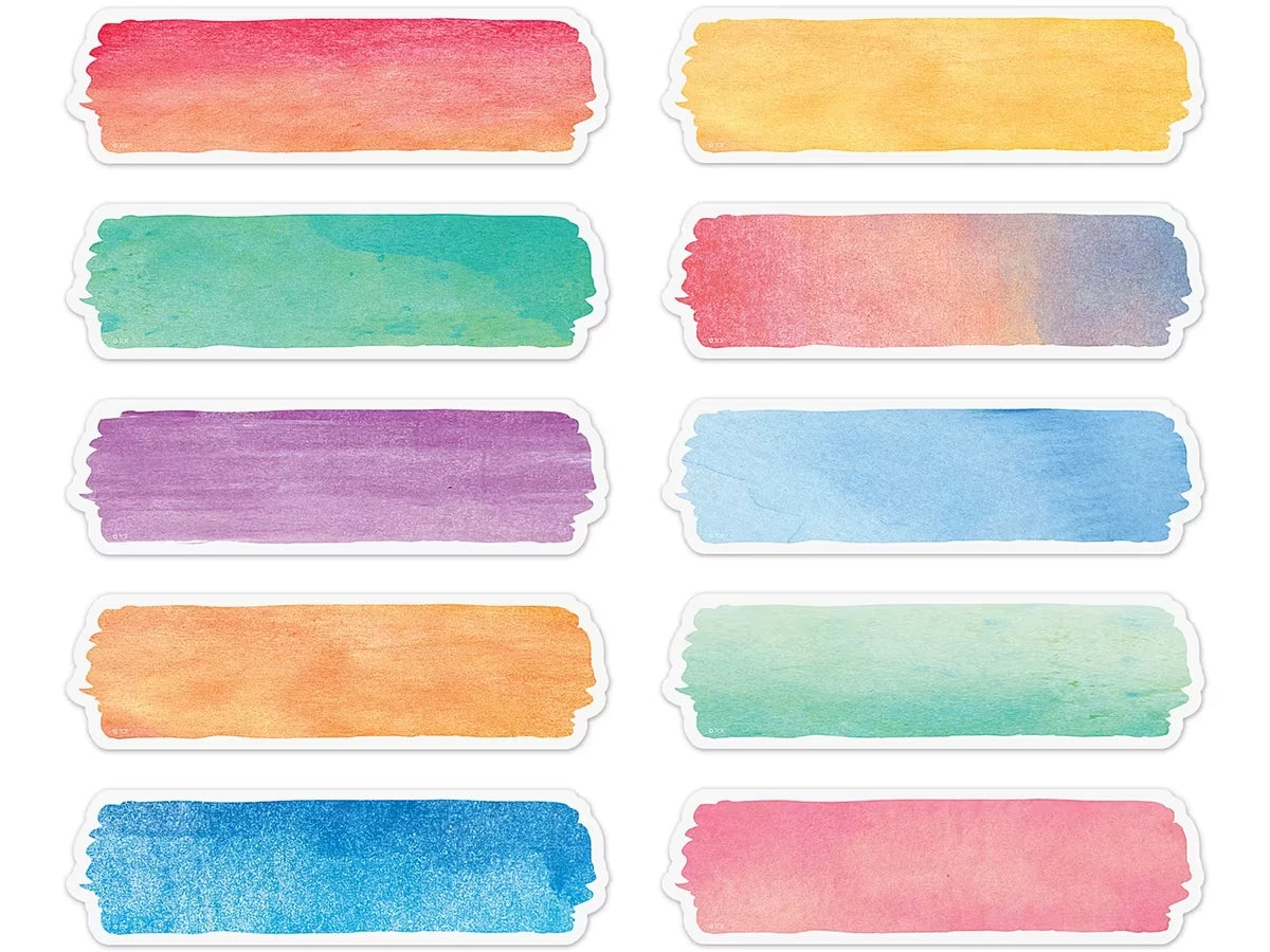 Watercolor Label Accents - US 9227