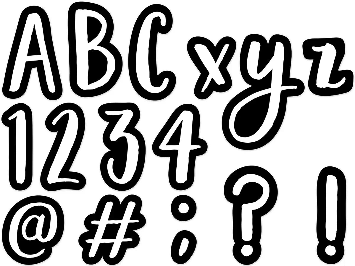 Bold & Bright 4" Punch-Out Letters - US 4219
