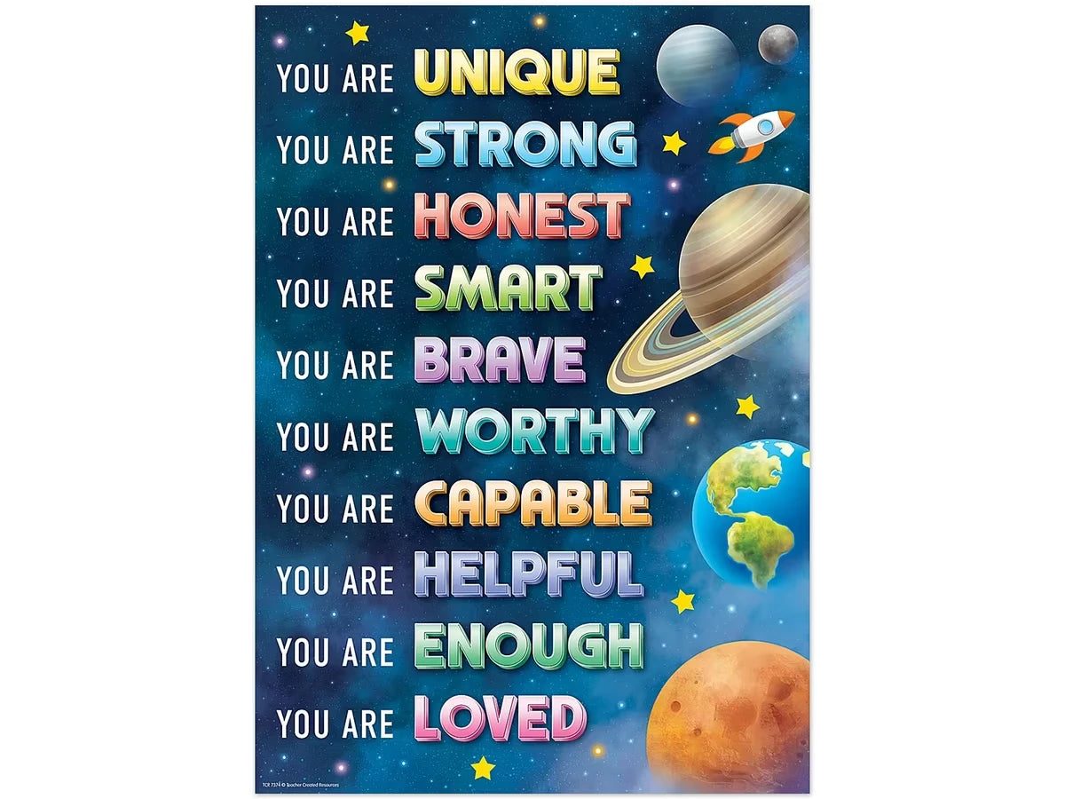 Outer Space Crew You Are Unique Poster - US 7623