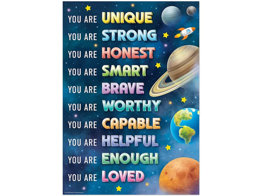 Outer Space Crew You Are Unique Poster - US 7623