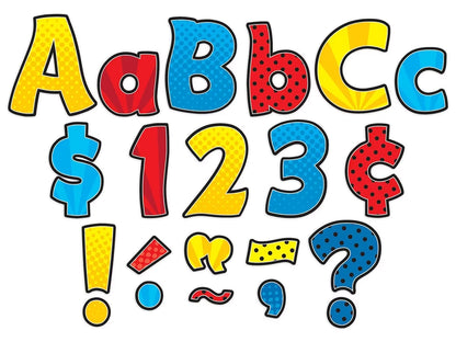 Superhero 4" Punch-Out Letters - US 2372