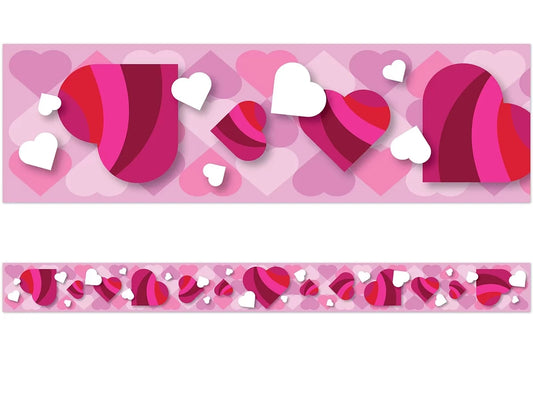Hearts & Clovers Double-Sided Holiday Border - US 9603