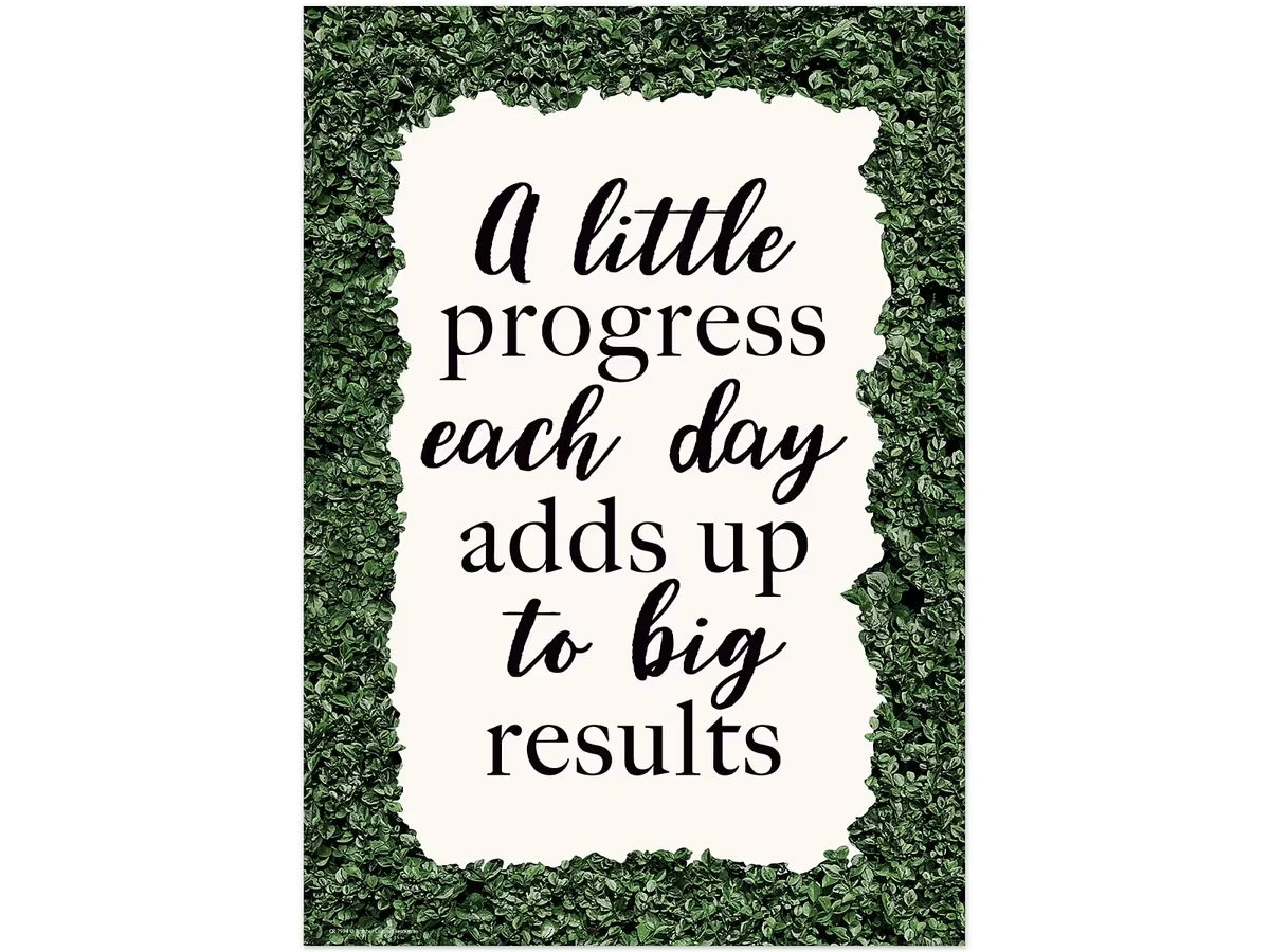 Modern Farmhouse A Little Progress Poster - US 9448