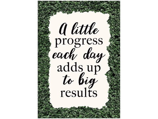 Modern Farmhouse A Little Progress Poster - US 9448