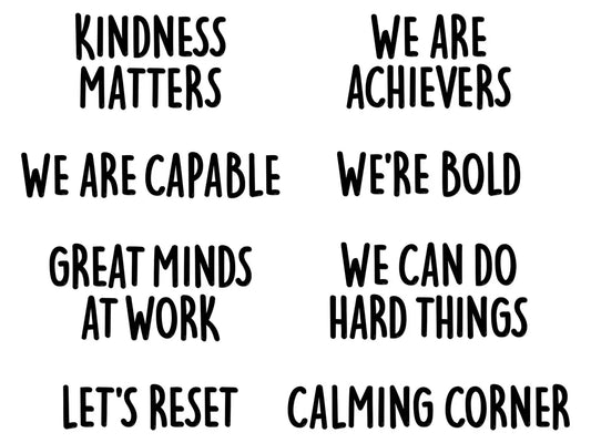 Mindset Motivational Bulletin Board Set - US 3577
