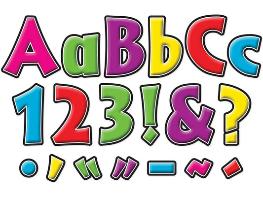 Neon 4" Punch-Out Letters - US 4001
