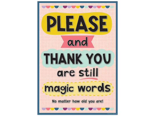 Oh Happy Day! Please and Thank You Poster - US 3502