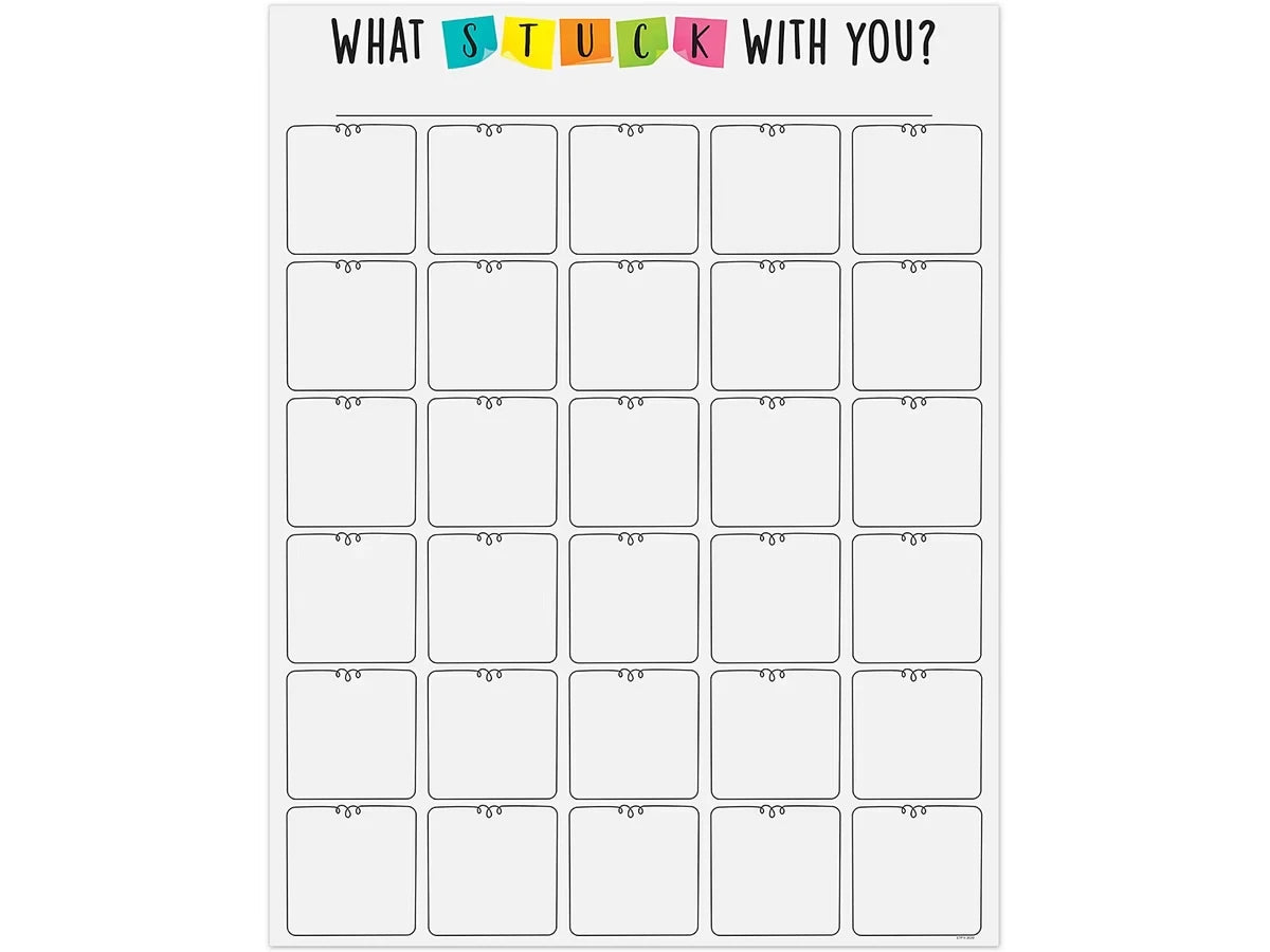 What Stuck with You? Reference Poster - US 2774