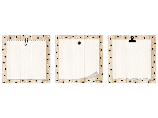Polka Dot Wood Mini Accents - US 8004