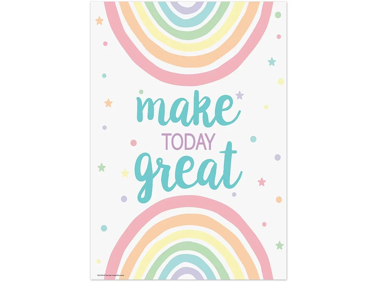 Pastel Pop Make Today Great Poster - US 7551