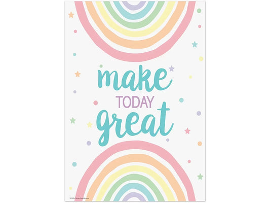 Pastel Pop Make Today Great Poster - US 7551