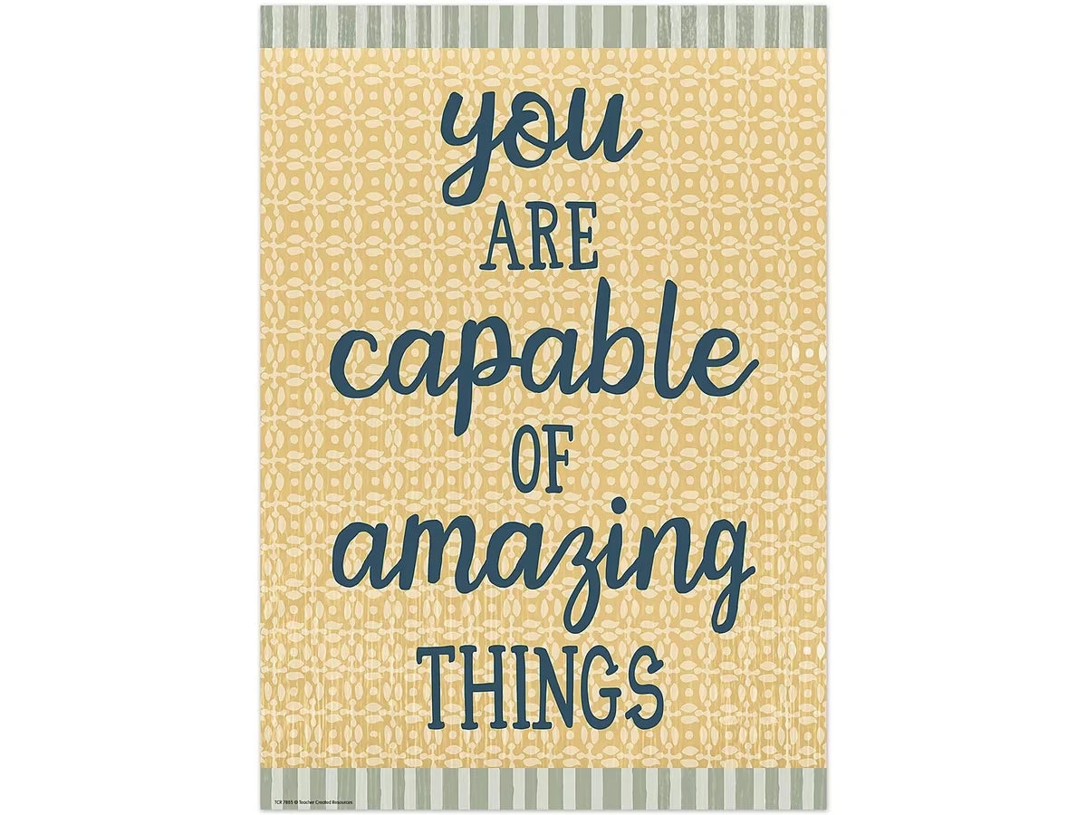 Classroom Cottage You Are Capable of Amazing Things Poster - US 3967
