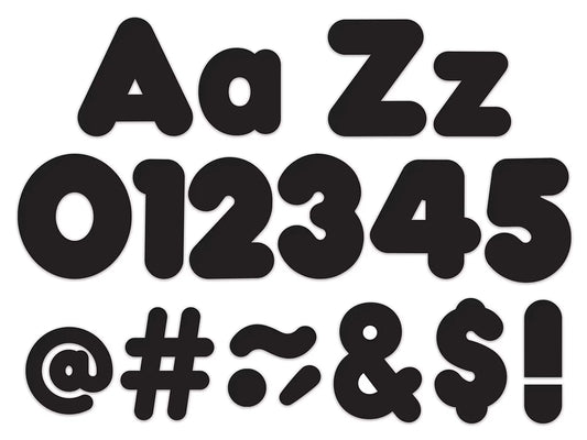 Black 4" Punch-Out Letters - US 5137