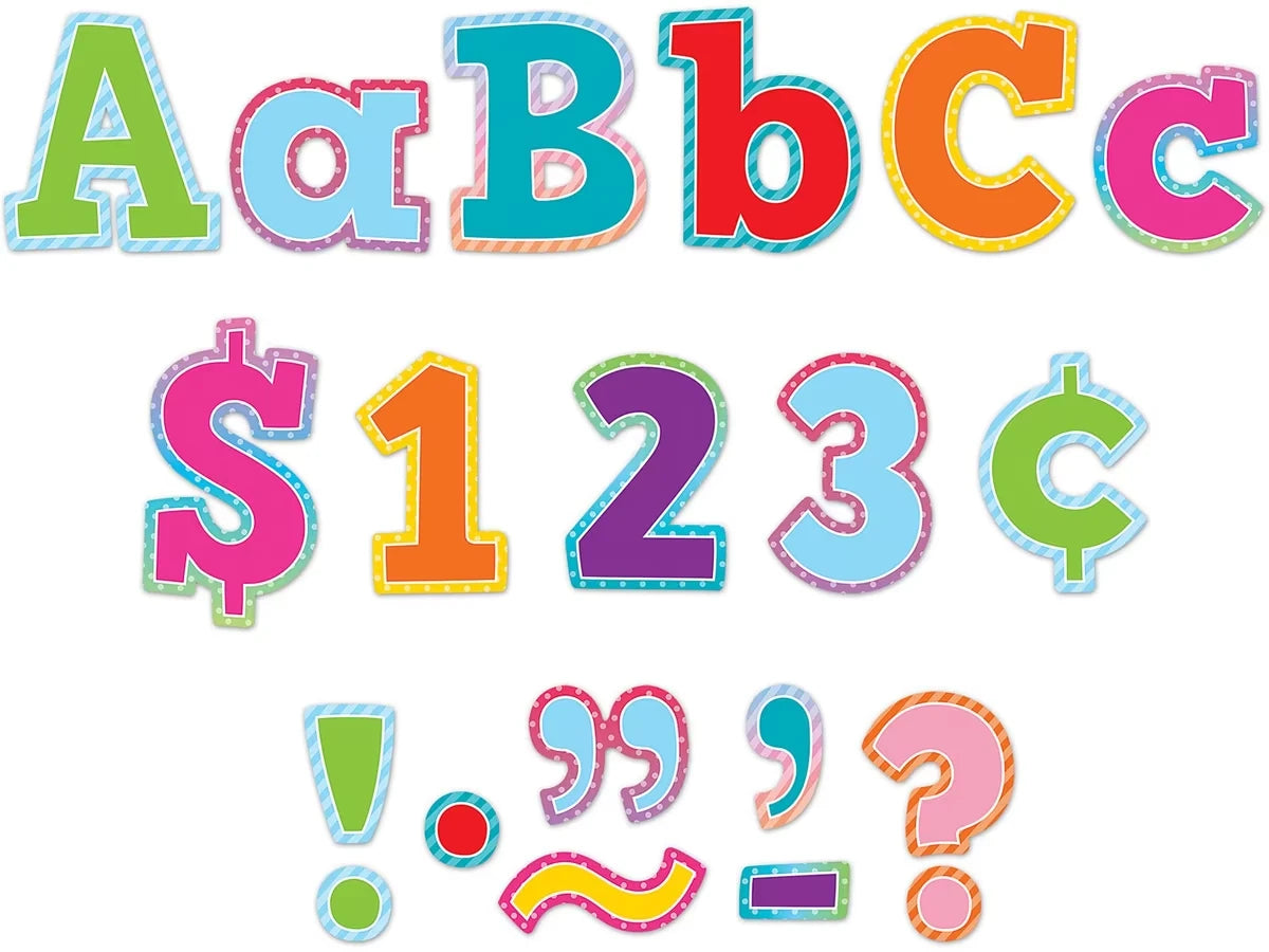 Colorful Vibes 4" Punch-Out Letters - US 2399