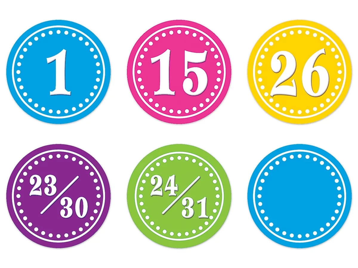 Bright Circle Calendar Mini Accents - US 8317
